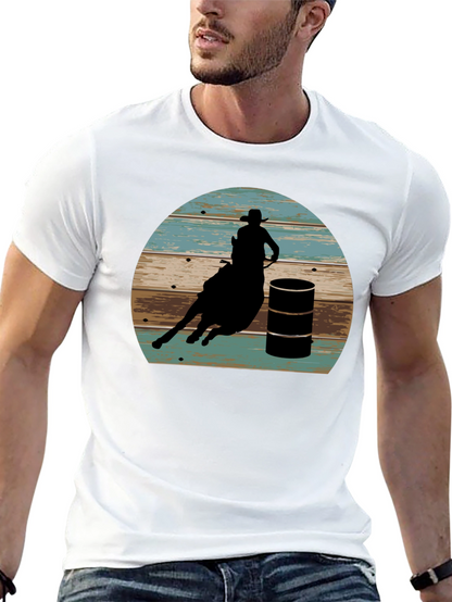 Barrel Racing Graphic Tee - Rodeo Western Shirt