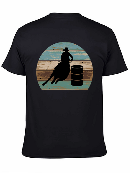 Barrel Racing Graphic Tee - Rodeo Western Shirt