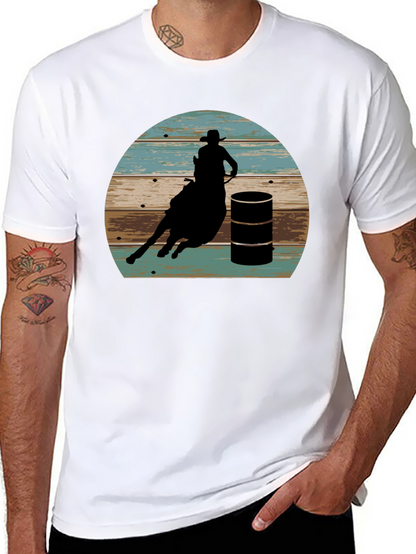 Barrel Racing Graphic Tee - Rodeo Western Shirt