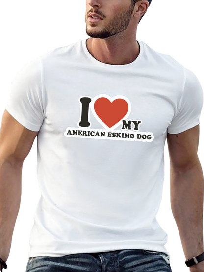 I Heart My American Eskimo Dog T-Shirt
