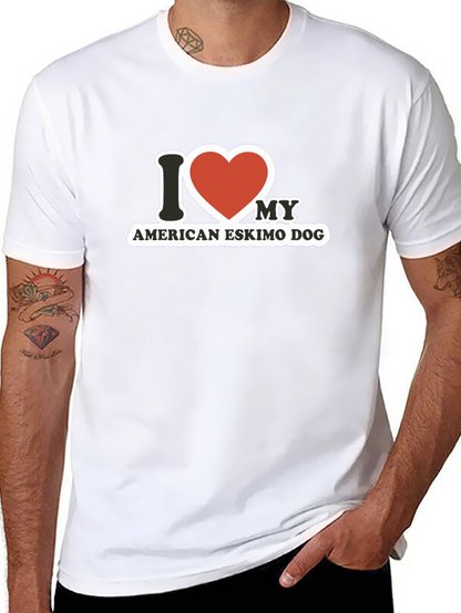 I Heart My American Eskimo Dog T-Shirt