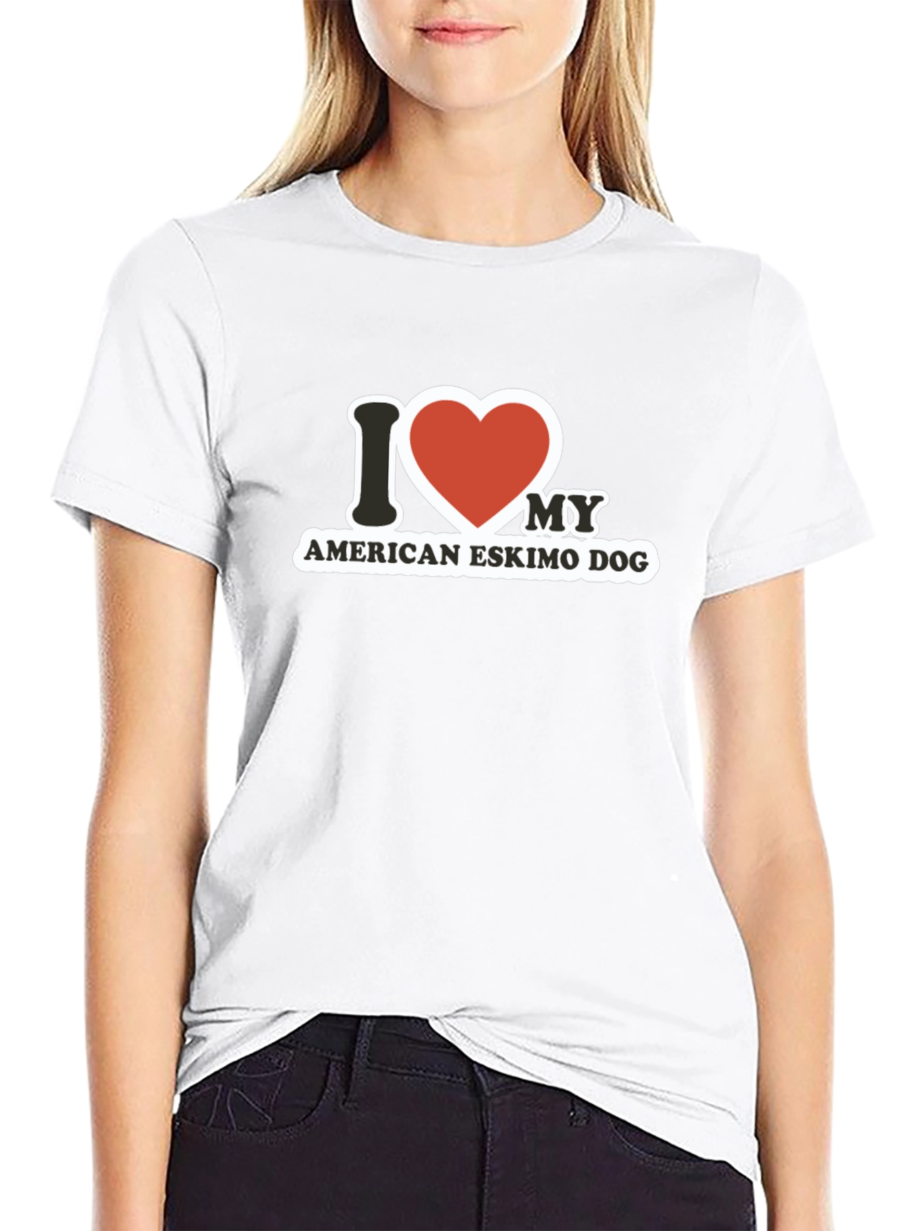 I Heart My American Eskimo Dog T-Shirt
