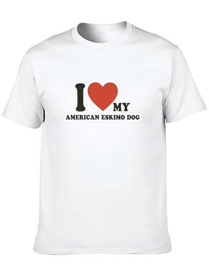 I Heart My American Eskimo Dog T-Shirt