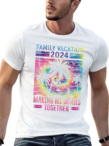 Family Vacation 2024 Tie Dye T-Shirt