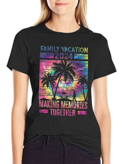 Family Vacation 2024 Tie Dye T-Shirt