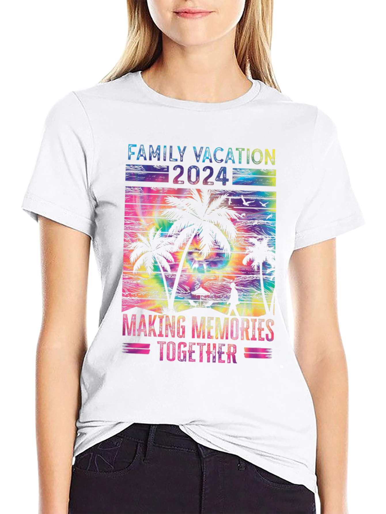 Family Vacation 2024 Tie Dye T-Shirt