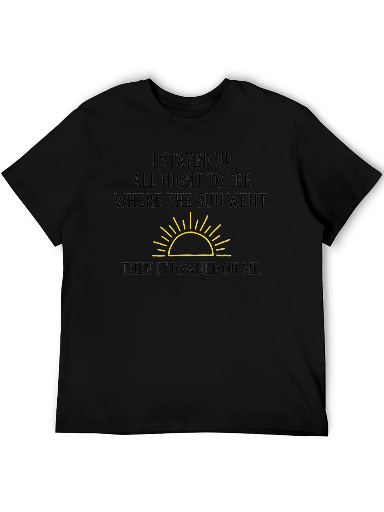 Humorous Sun Graphic T-Shirt