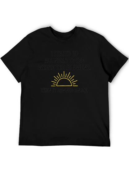 Humorous Sun Graphic T-Shirt