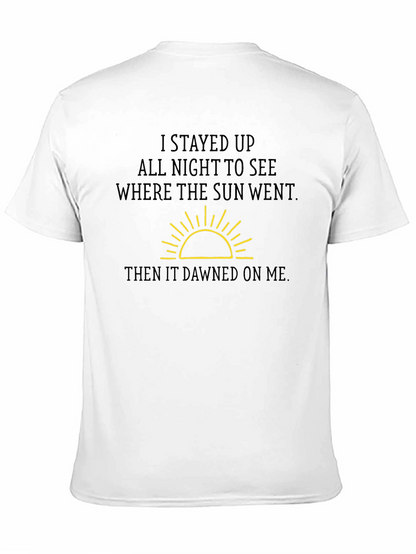 Humorous Sun Graphic T-Shirt