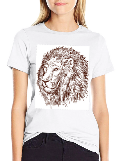 Lion Graphic Tee - Bold Black T-Shirt