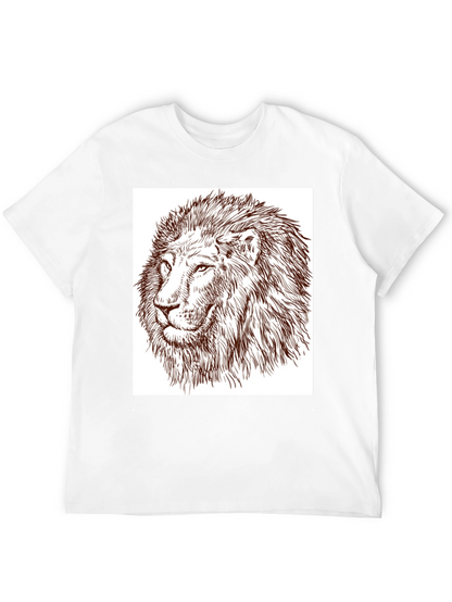 Lion Graphic Tee - Bold Black T-Shirt