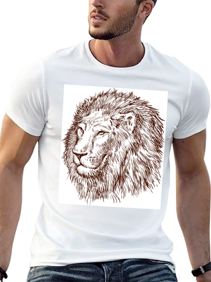 Lion Graphic Tee - Bold Black T-Shirt