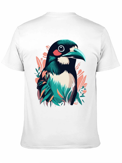 Bird Graphic Tee - Stylish Mens Black T-Shirt