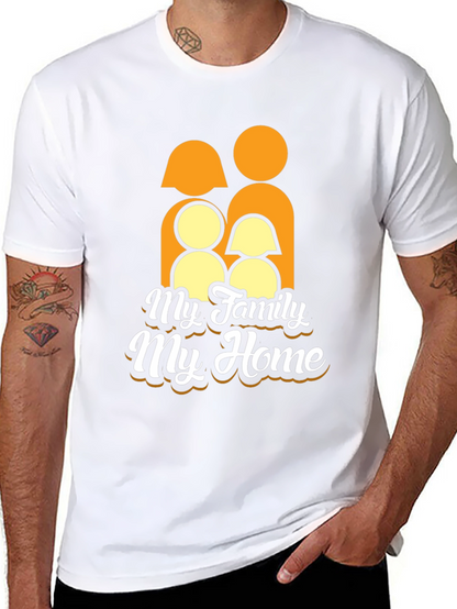 Family Home Graphic Tee - Black Unisex T-Shirt