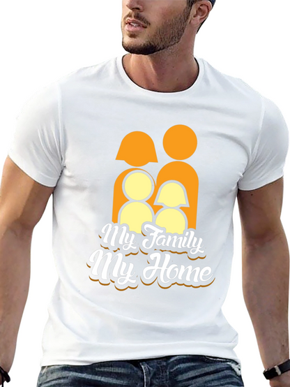 Family Home Graphic Tee - Black Unisex T-Shirt
