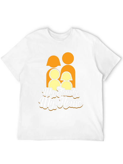 Family Home Graphic Tee - Black Unisex T-Shirt