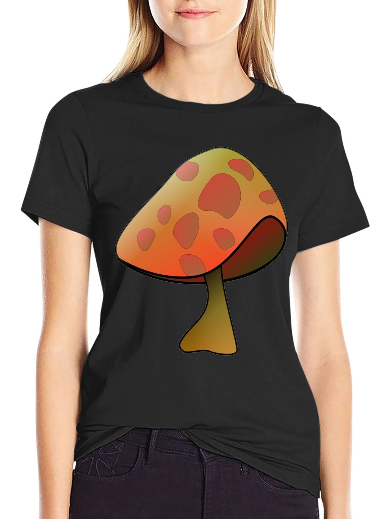 Mushroom Graphic Print T-Shirt