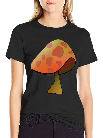 Mushroom Graphic Print T-Shirt