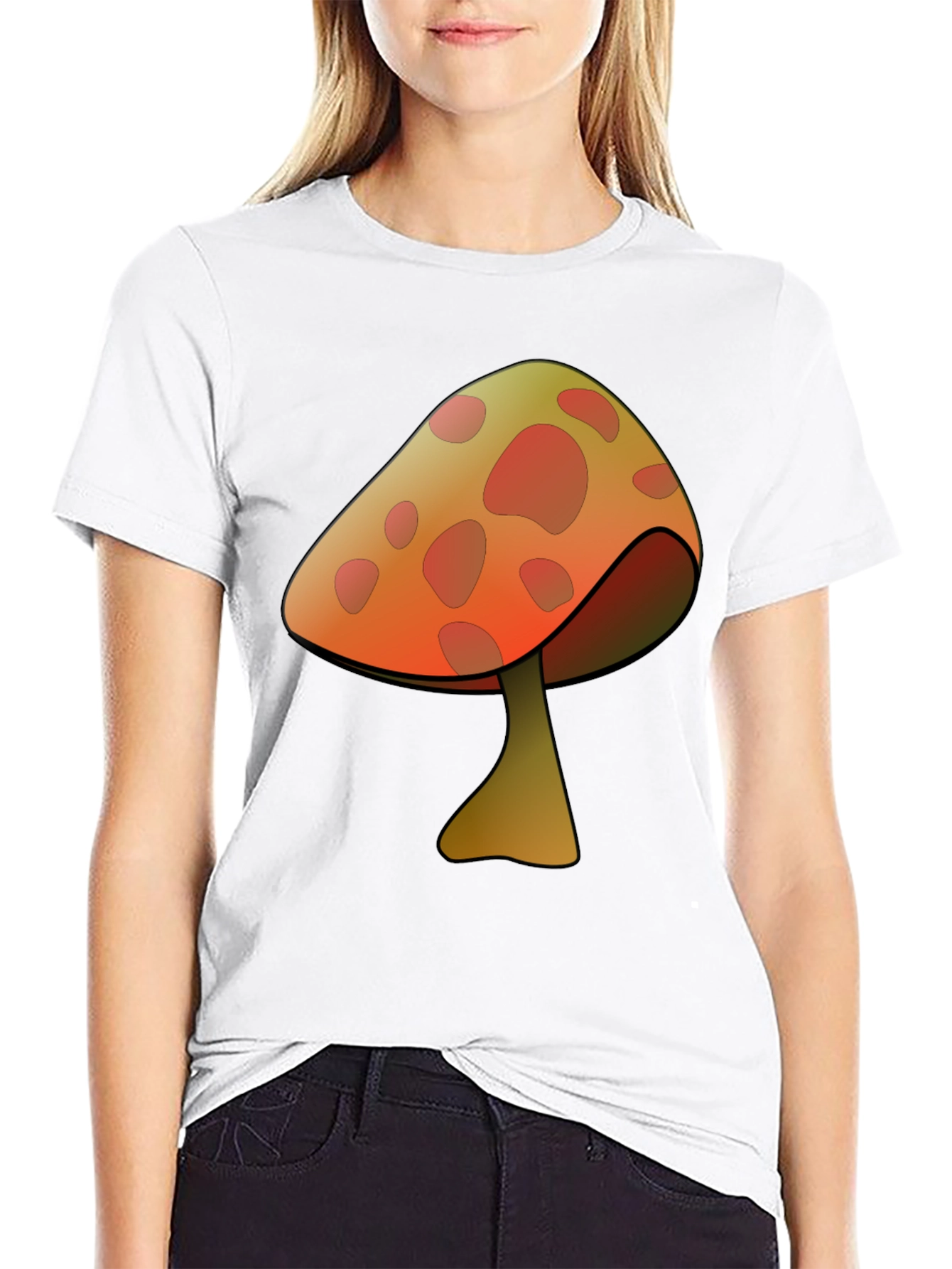 Mushroom Graphic Print T-Shirt