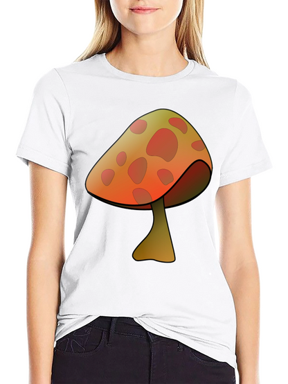 Mushroom Graphic Print T-Shirt