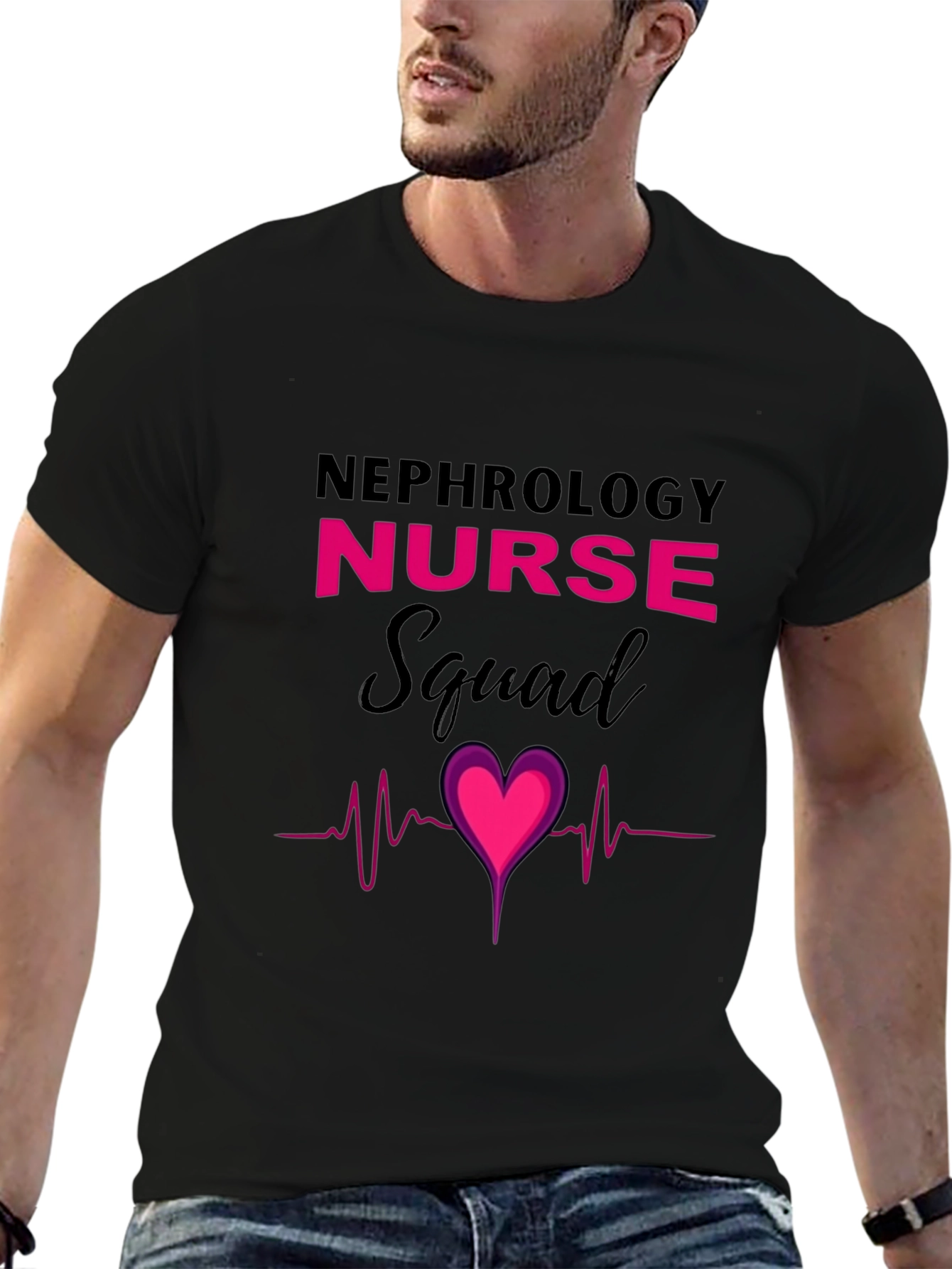 Nephrology Nurse Squad Heartbeat T-Shirt