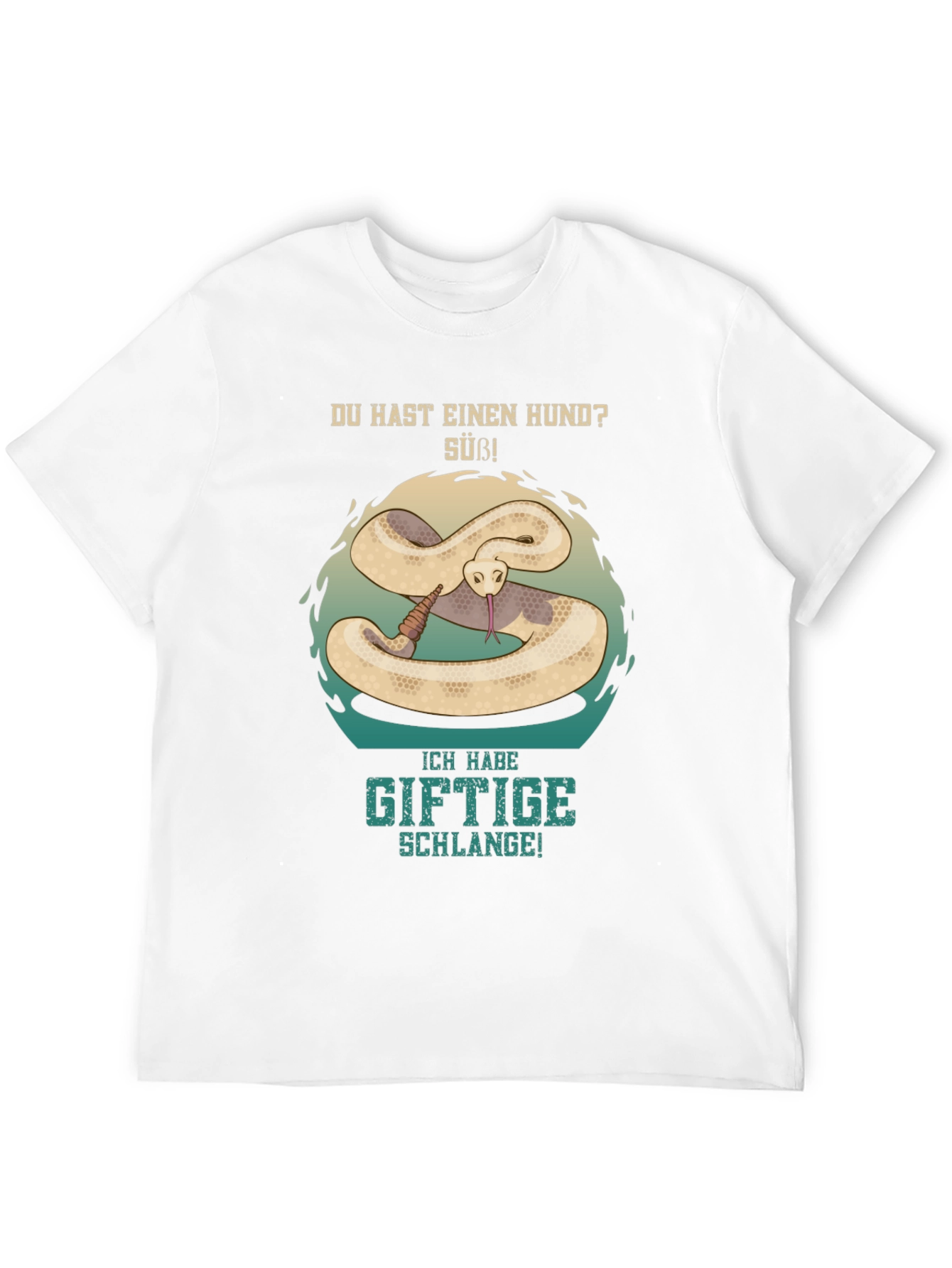 Funny German Snake Graphic T-Shirt