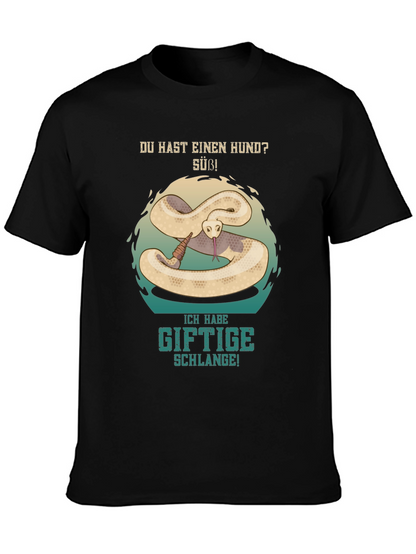 Funny German Snake Graphic T-Shirt
