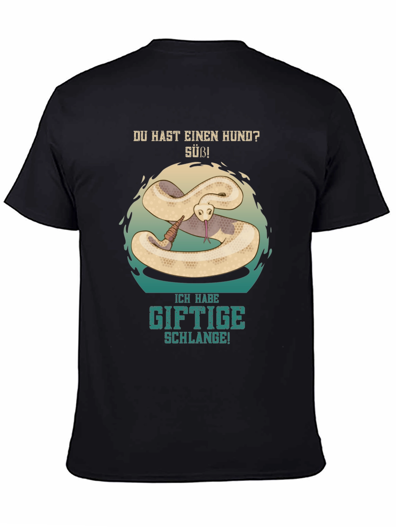 Funny German Snake Graphic T-Shirt