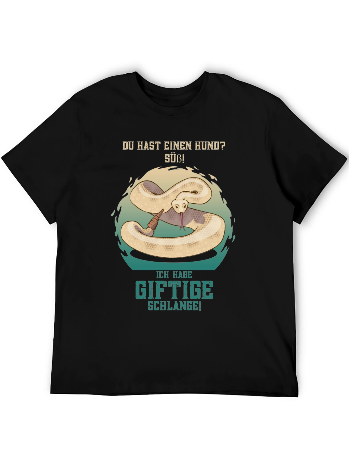 Funny German Snake Graphic T-Shirt