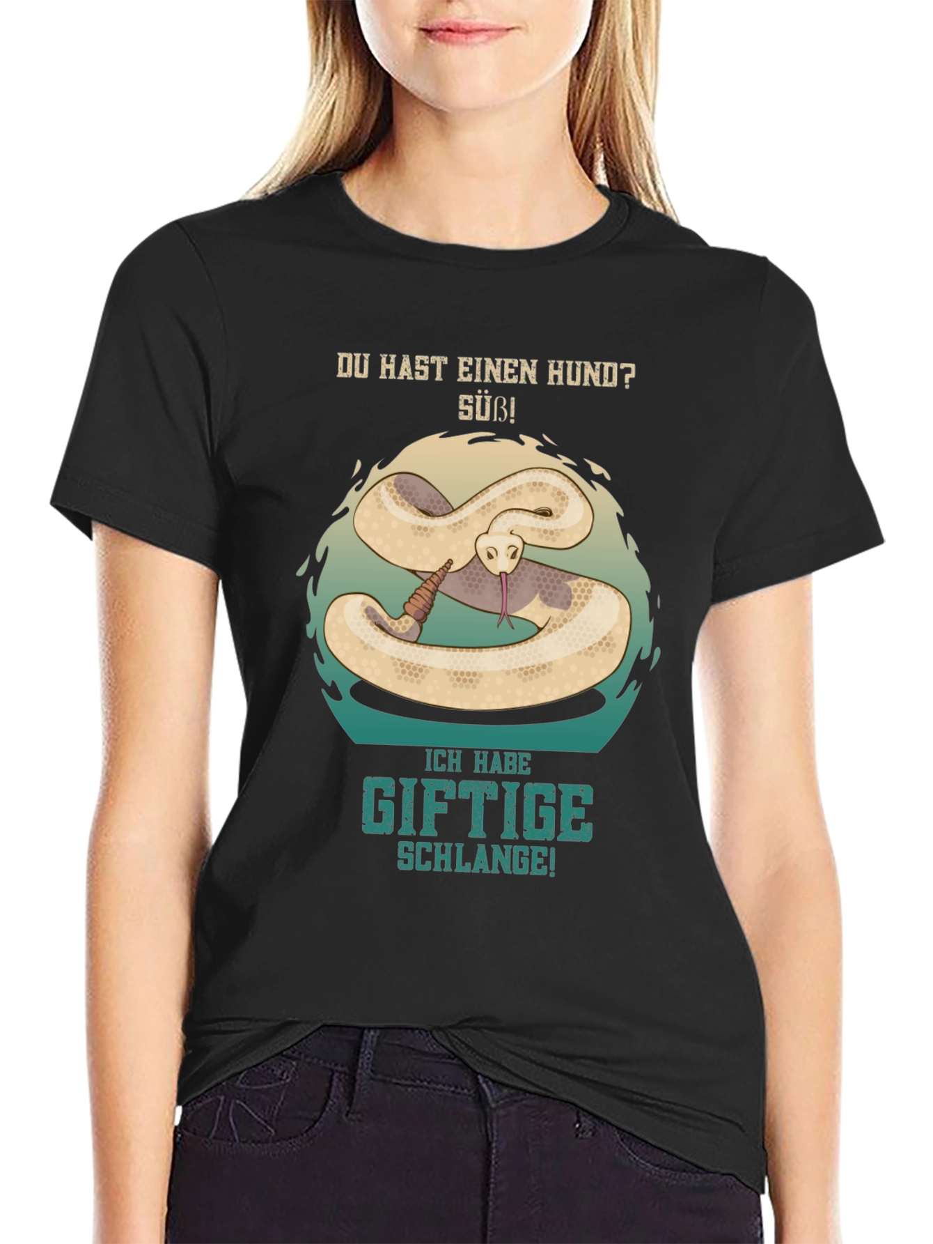 Funny German Snake Graphic T-Shirt