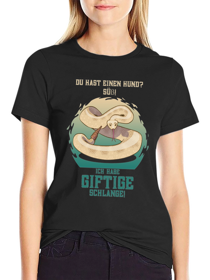 Funny German Snake Graphic T-Shirt