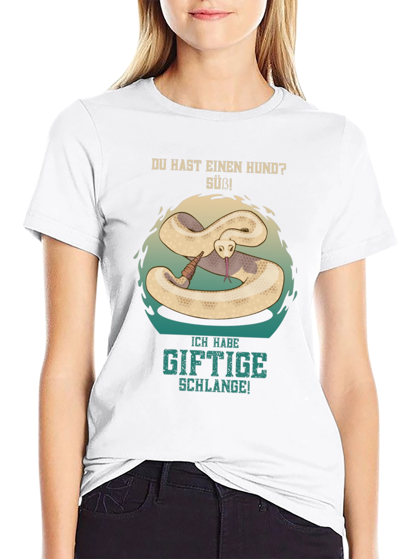 Funny German Snake Graphic T-Shirt
