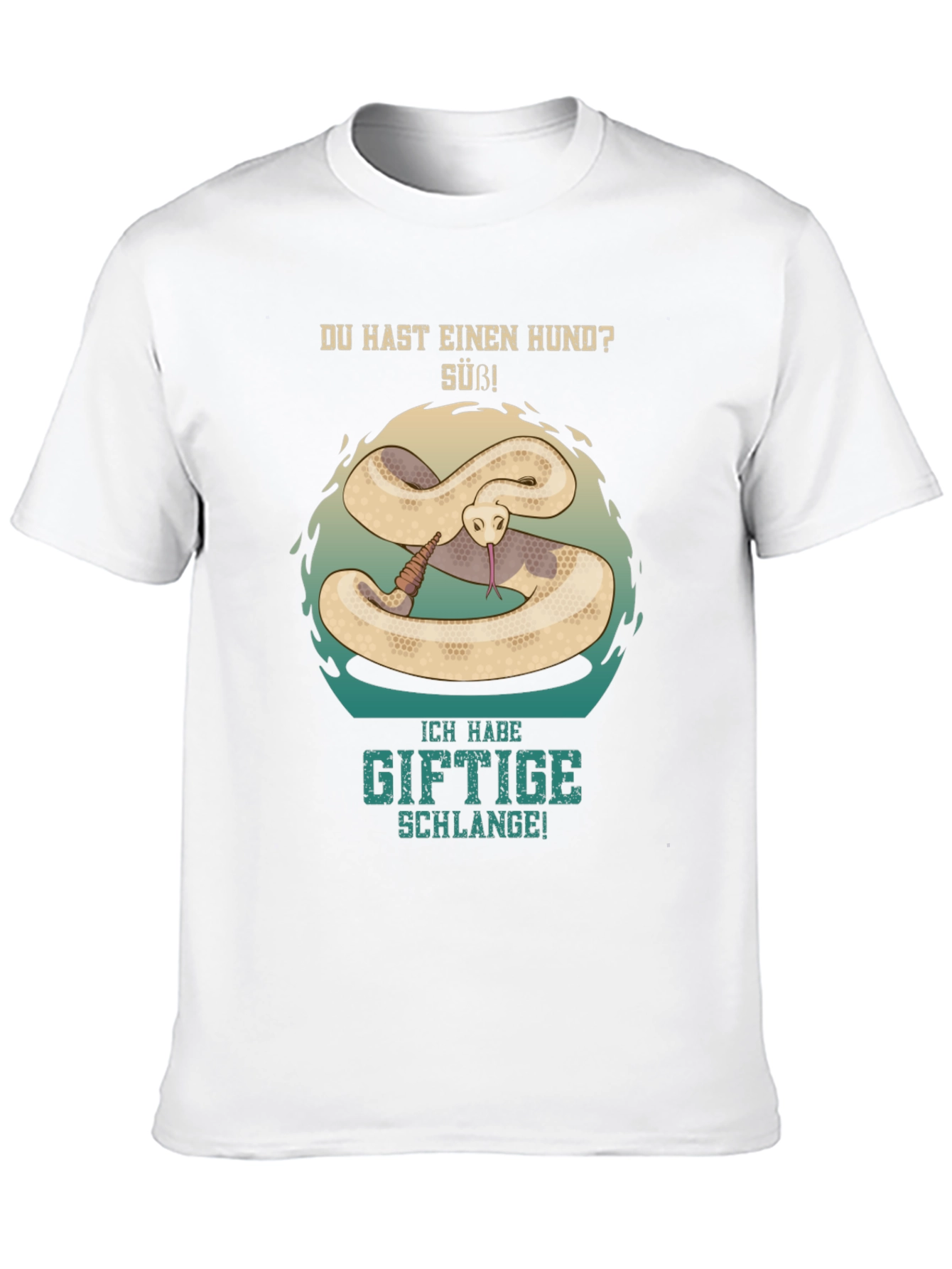 Funny German Snake Graphic T-Shirt