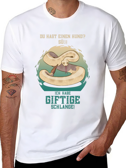 Funny German Snake Graphic T-Shirt