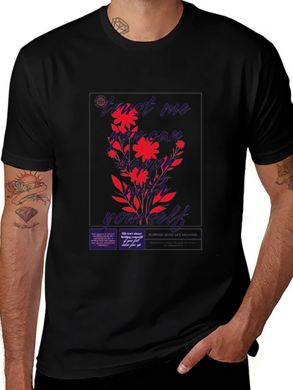 Find Me Not Yourself Black Graphic T-Shirt
