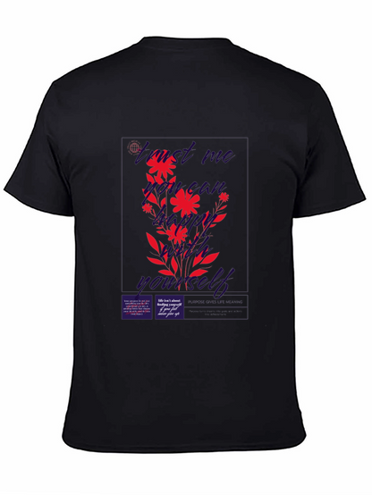 Find Me Not Yourself Black Graphic T-Shirt