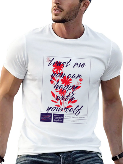Find Me Not Yourself Black Graphic T-Shirt