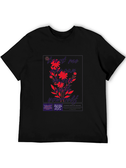 Find Me Not Yourself Black Graphic T-Shirt