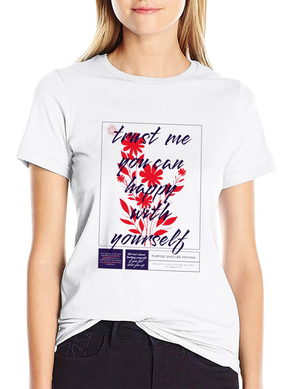 Find Me Not Yourself Black Graphic T-Shirt