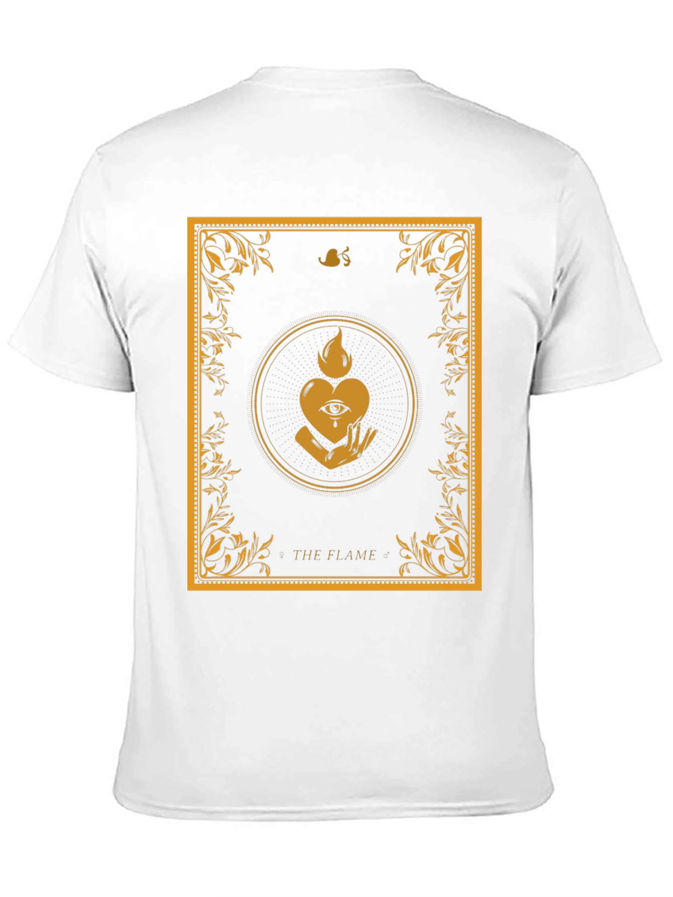 The Flame Graphic Tee - Unique Occult Design