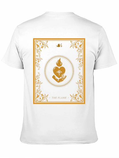 The Flame Graphic Tee - Unique Occult Design