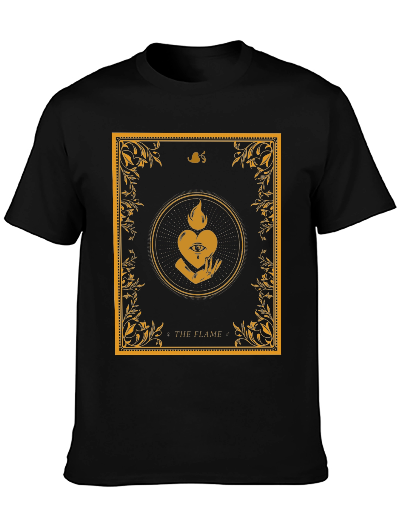 The Flame Graphic Tee - Unique Occult Design