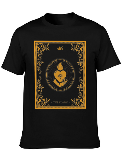 The Flame Graphic Tee - Unique Occult Design