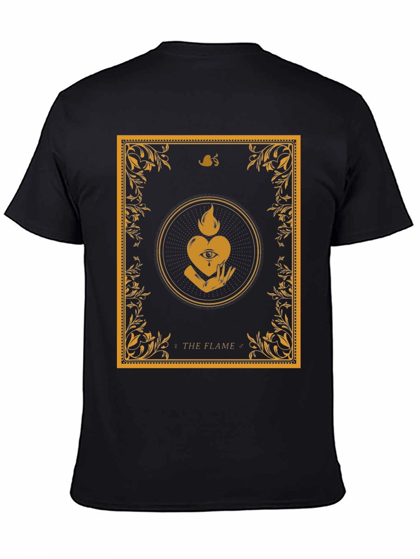 The Flame Graphic Tee - Unique Occult Design