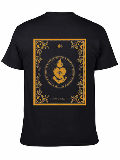 The Flame Graphic Tee - Unique Occult Design