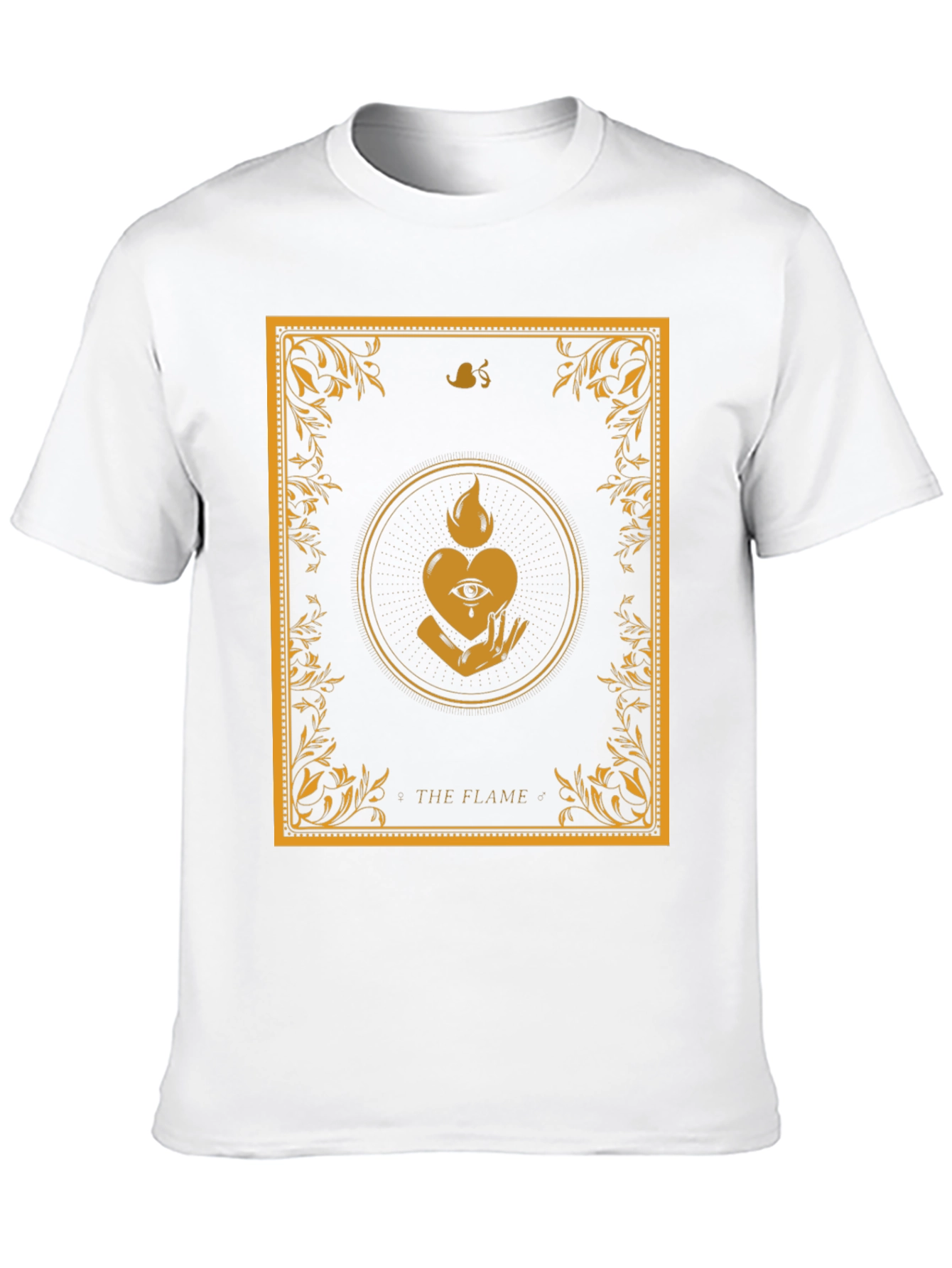 The Flame Graphic Tee - Unique Occult Design