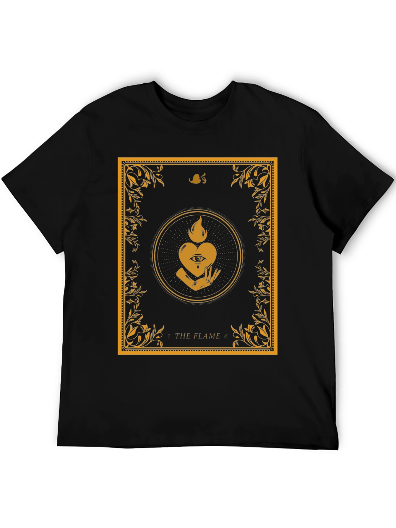 The Flame Graphic Tee - Unique Occult Design