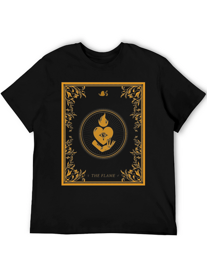 The Flame Graphic Tee - Unique Occult Design