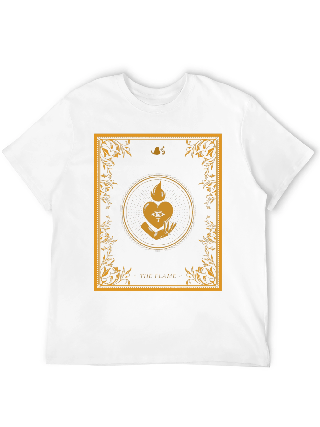 The Flame Graphic Tee - Unique Occult Design