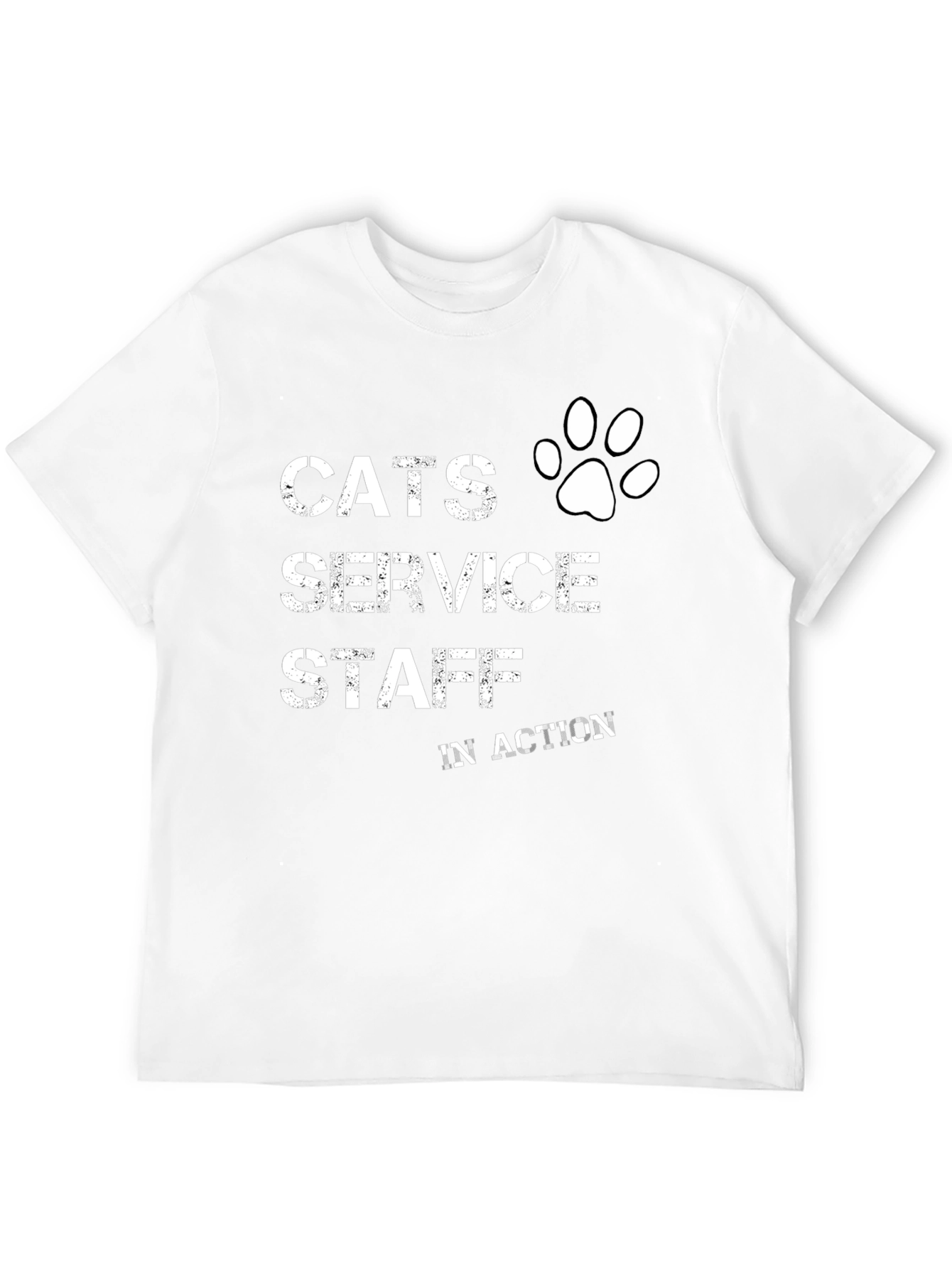 Cats Service Staff T-Shirt - Novelty Cat Lover Tee